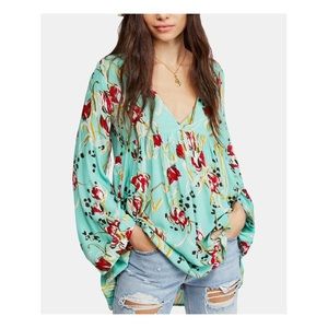 Free People Belle tunic in green